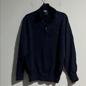 Polo Ralph Lauren Cotton Knit Navy Sweater